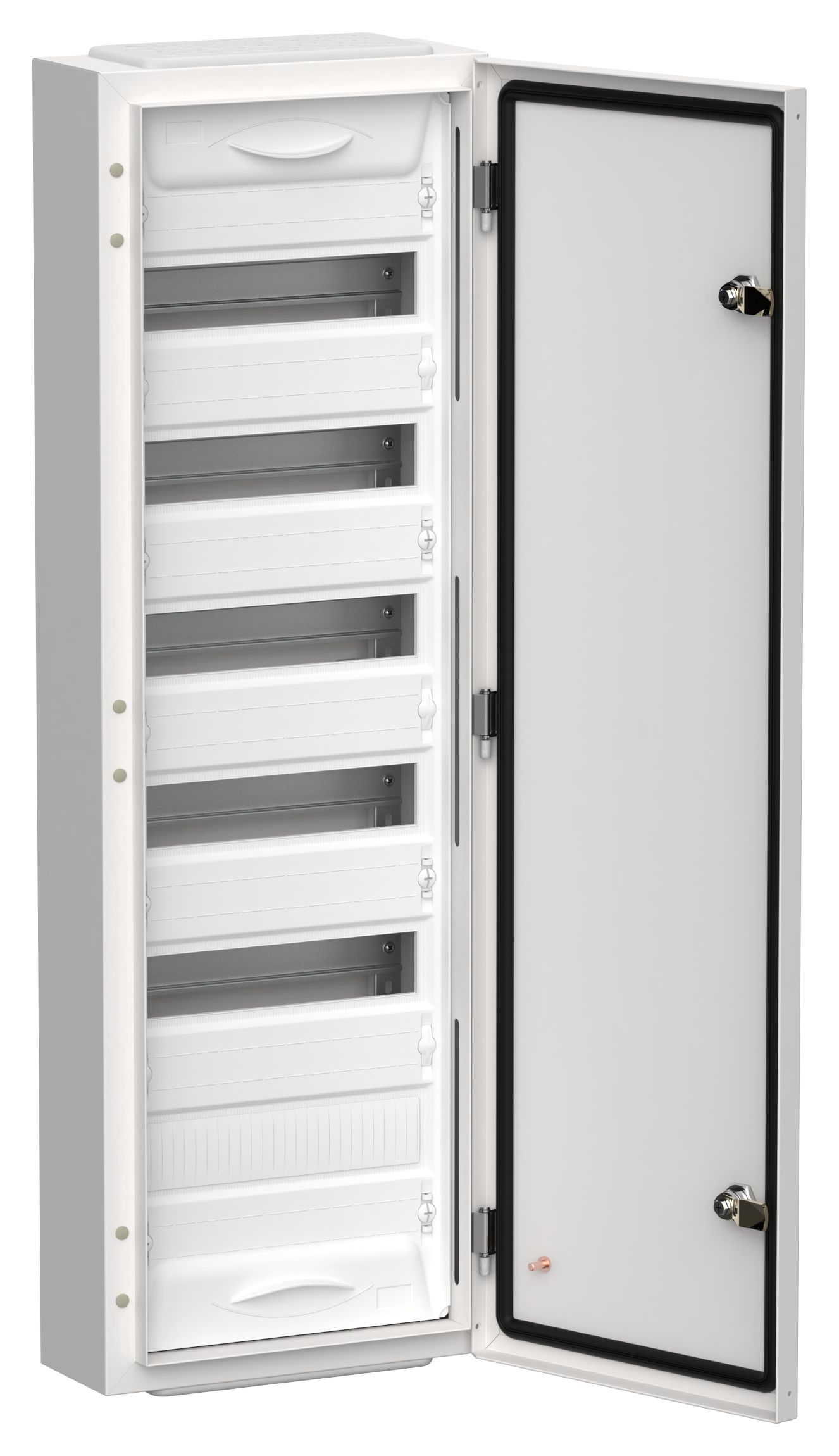 TITAN 5 Корпус металлический ЩРн-72 (1х72) 960х310х140мм IP54 белый (одна дверь) IEK