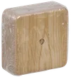 Коробка распаячная КМ для открытой проводки 75х75х28мм сосна IEK1