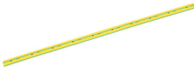 Трубка термоусадочная ТТУ нг-LS 28/14 желто-зеленая (1м) IEK