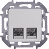 INSPIRIA Розетка компьютерная двойная RJ45 категория 6 UTP алюминий4
