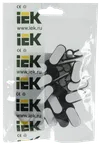 Clip self-adhesive KC-1 black (24 pcs) IEK1