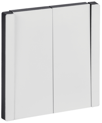 FORTE&PIANO Выключатель 2-клавишный 10А FP205M металл белый IEK