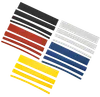 TTU set 2/1, 4/2, 6/3, 8/4 yellow, blue, red, black, white 20x8 cm/pack. IEK0