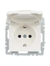 BRITE Socket with ground with shutters with cover 16A IP20 PCbsh10-3-BrP pearl IEK9