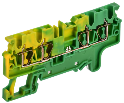 ARMAFIX Клемма пружинная CX2.5-4 PE 2,5мм2 четырехконтактная заземляющая IEK