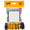 BRITE Выключатель 1-клавишный 10А ВС10-1-0-БрБ белый IEK 1
