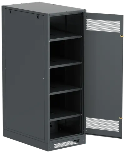 ITK LINEA B Шкаф (пустой) 1700х600х950мм металлическая дверь черный