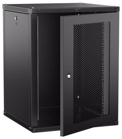 ITK LINEA W Шкаф настенный 15U 600х600мм дверь перфорированная черный 2.0