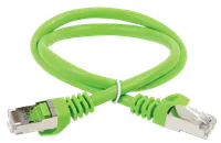 ITK Коммутационный шнур (патч-корд) кат.6А S/FTP LSZH 5м зеленый