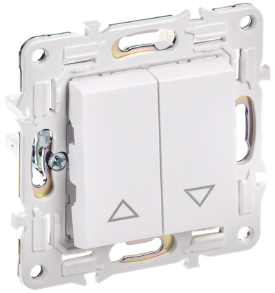 SKANDY Выключатель жалюзи 10А SK-V12W арктический белый IEK