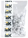 Скоба 12мм плоская пластиковая (100шт) IEK1