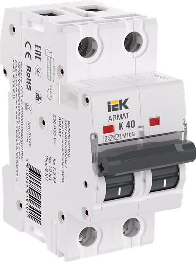 ARMAT Автоматический выключатель M10N 2P K 40А IEK