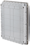 TEKFOR Корпус пластиковый ЩРВ-П-54 IP41 черная прозрачная дверь IEK4