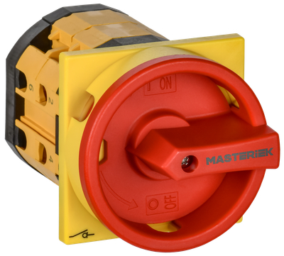 Переключатель кулачковый закрытая рукоятка аварийная 16А схема 91 IEK