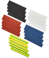TTU set 8/4, 10/5, 12/6, 14/7 yellow-green, blue, red, black, white 20x8 cm/pack. IEK0