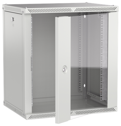 ITK LINEA W Шкаф настенный 12U 600х450мм дверь стекло серый 2.0