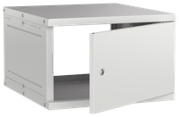 Шкаф настенный 19" 6U 600х650мм металлическая дверь серый GENERICA