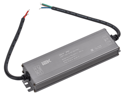Драйвер LED ИПСН-PRO 100Вт 12В блок-шнуры IP67 IEK