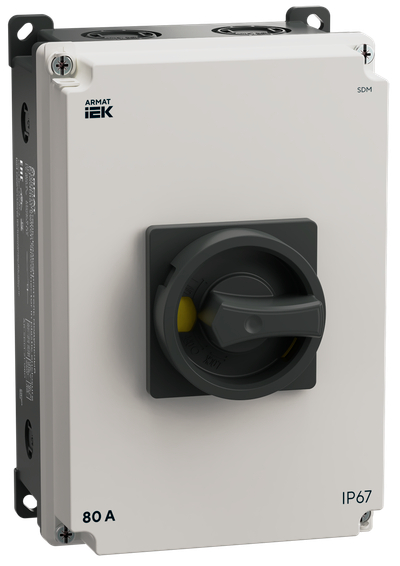 ARMAT Выключатель-разъединитель SDM 3P 80А в пластиковом боксе IP67 IEK
