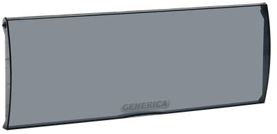 Дверца для корпуса пластикового ЩРН(В)-П-18 черная прозрачная GENERICA