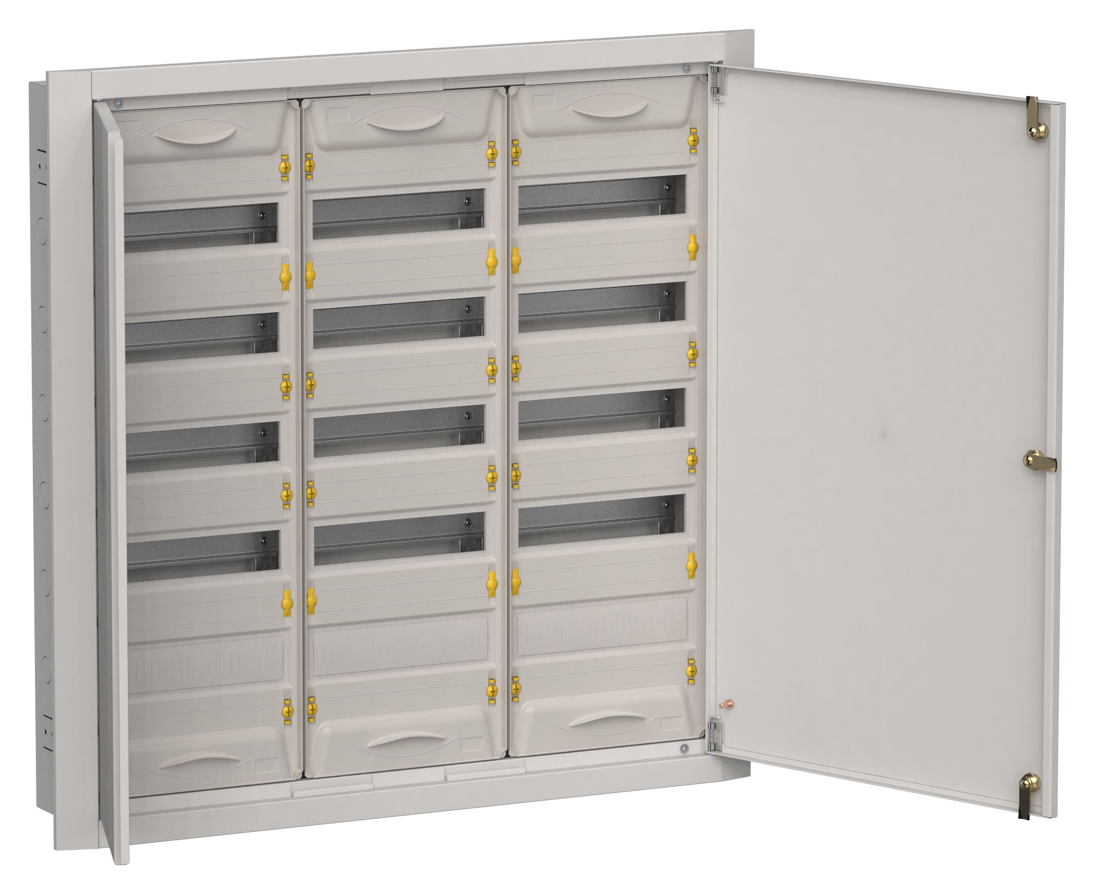 TITAN 5 Корпус металлический ЩРв-180 (3х60) 880х885х130мм IP31 серый (две двери) IEK (TI5-50-V-3X060-31-7035)