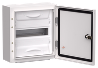 TITAN 5 Корпус металлический ЩРн-12 (1х12) 335х310х140мм IP54 белый (одна дверь) IEK