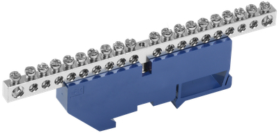 Шина N "ноль" на DIN-изоляторе с никелевым покрытием ШНИ-6х9-20-Д-С IEK