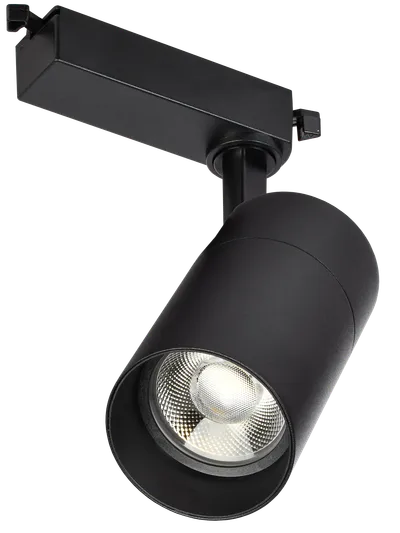 The IEK single-phase LED track luminaire is used for accent lighting of commercial spaces of various sizes - from small shops and hypermarkets to museums, exhibition halls and residential areas, made in modern design.