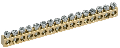 TEKFOR Шина нулевая сечение 6х9 16 отверстий IEK