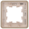 BRITE Рамка 1-местная РУ-1-1-Бр металл шампань RE AL IEK6