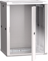 ITK Шкаф настенный LINEA W 12U 600х450мм дверь стекло RAL 7035