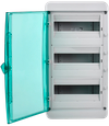 TEKFOR Корпус пластиковый КМПн-36 IP65 зеленая прозрачная дверь IEK3