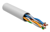 ITK Витая пара U/UTP кат.5E 4х2х24AWG solid PVCLS нг(А)-LSLTx белый (305м)