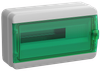 TEKFOR Корпус пластиковый КМПн-18 IP65 зеленая прозрачная дверь IEK0