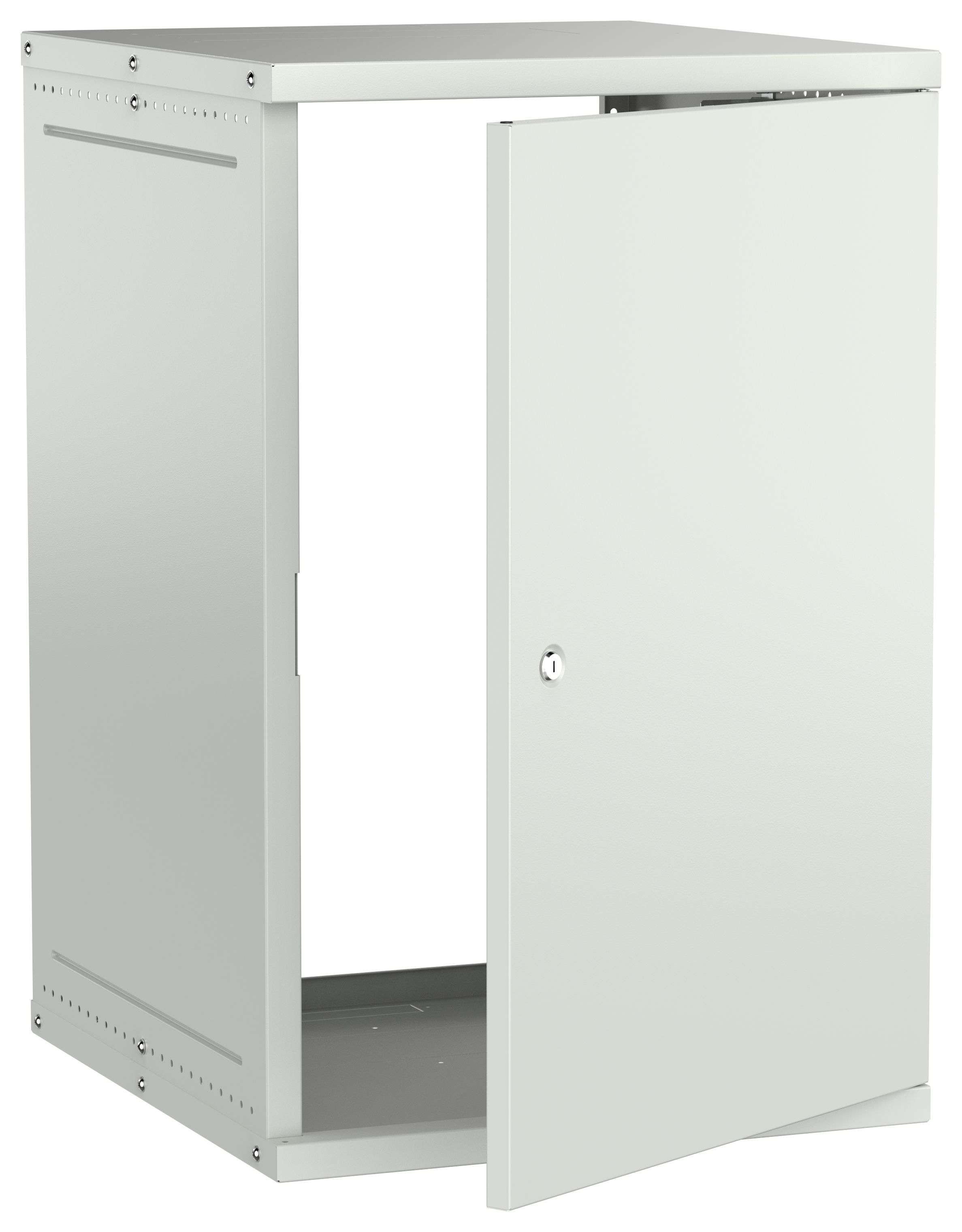 Шкаф настенный 19" 18U 600х650мм металлическая дверь серый GENERICA (LWE3-18U67-MF-G)