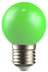 LIGHTING Лампа светодиодная декоративная G45 шар 1Вт 230В зеленый E27 IEK2