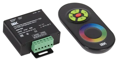 LED Controller RGB 3 channels 12V 4A 144W black IEK