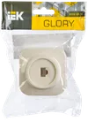 RT20-XK Single socket Telephone open installation GLORY (cream) IEK1