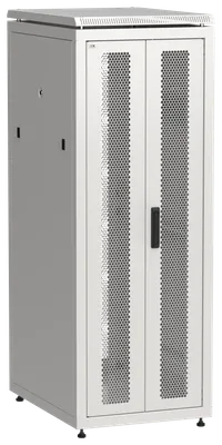 ITK LINEA N Шкаф сетевой 19" 33U 600х800мм двери передняя двустворчатая перфорированная задняя перфорированная серый