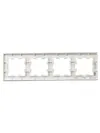 BRITE Frame 4-gang RU-4-2-Br glass white matt IEK4