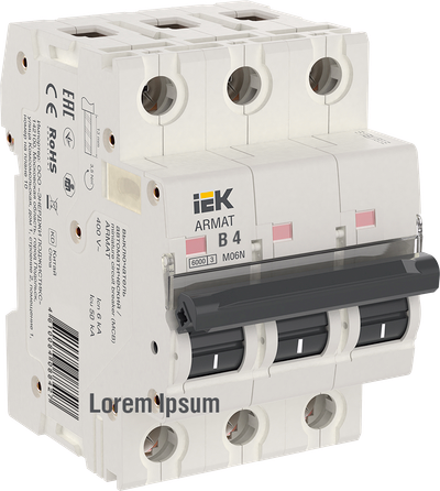 ARMAT Автоматический выключатель M06N 3P B 4А IEK