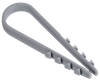 Дюбель-хомут 11х18мм для круглого кабеля нейлон серый (100шт/упак) GENERICA0