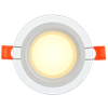 LIGHTING Светильник светодиодный ДВО 1620 со стеклом круг 6Вт 3000К IP20 IEK4
