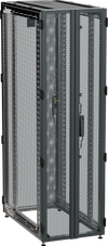 ITK by ZPAS Шкаф серверный 19" 42U 600х1000мм двухстворчатые перфорированные двери черный РФ0