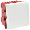 ВКО-21-00-П Выключатель одноклавишный (на 2 модуля) ПРАЙМЕР белый IEK0