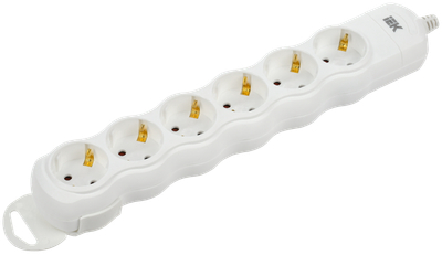 Розетка переносная разборная РПр06 6 мест IEK