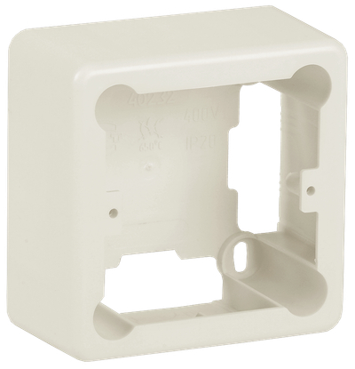 ELECOR Коробка универсальная КМКУ 85х85х42мм неразборная слоновая кость IEK