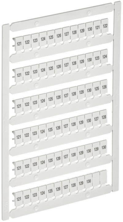 ARMAFIX Маркер для CTS/CP 4мм2 с символами "121-130" IEK