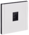 FORTE&PIANO Розетка компьютерная RJ45 кат.5E FP232M металл белый IEK0