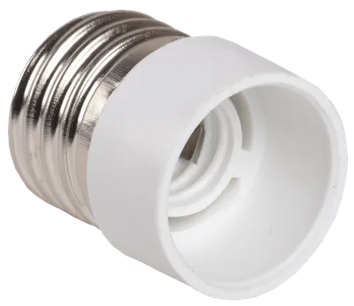 PR27-14-k02 Plastic adapter , E27-E14, white, individual package, IEK